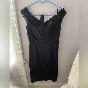 White House Black Market black cocktail Jackie O style dress.